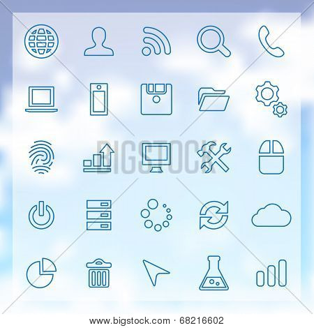 25 Development Icons Set