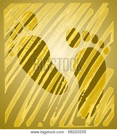 Golden Feet Reflection