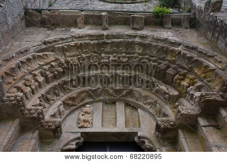 Archivolts Detail In The Romanesque Monatery Of Carboeiro