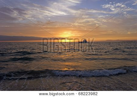 Sunset Boat