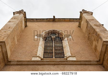 Elegant Stained Glass Window In The Building  Attached  To San Isidoro Church , Leon