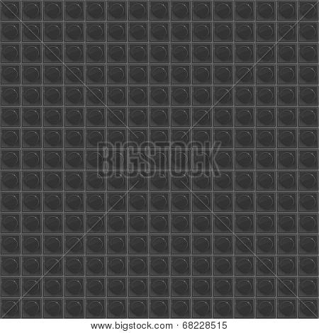 Black Pattern Tetrahedral Mosaic