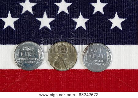 United States World War Ii Steel Cents