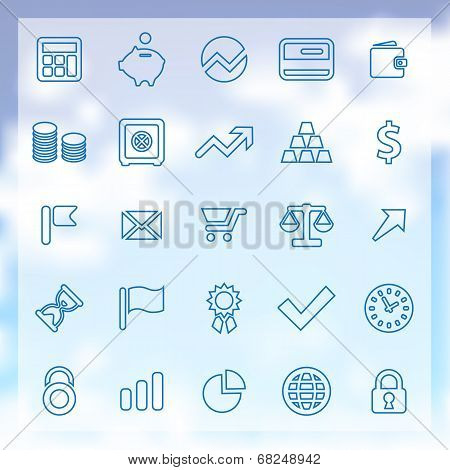 25 Finance Icons Set