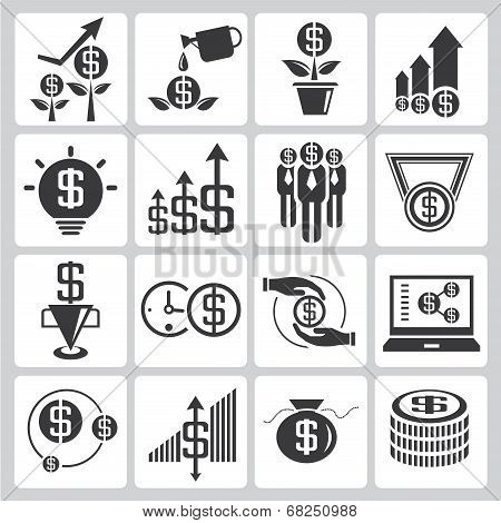 investment and financial icons