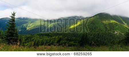 Panorama Of The Mountains.