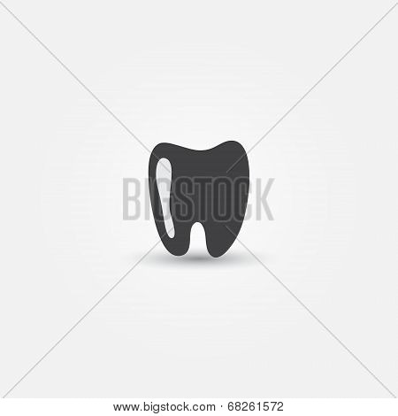 Vector minimal tooth icon