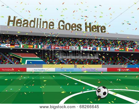 Football stadium celebration