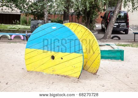 Children Playground In Residential Neighborhood