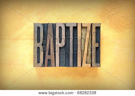 Baptize Letterpress