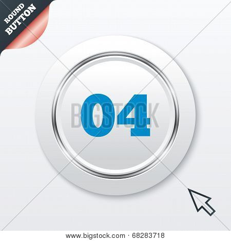 Fourth step sign. Loading process symbol.