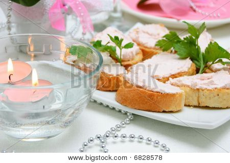Snacks på en plade