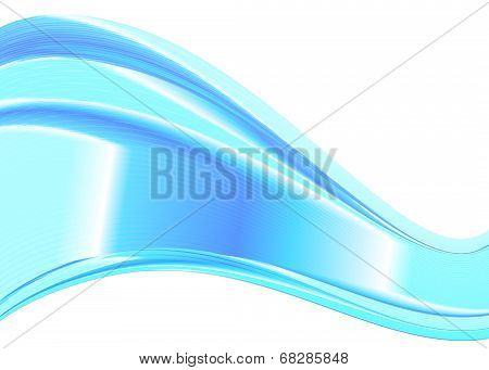 Abstract color wave design element