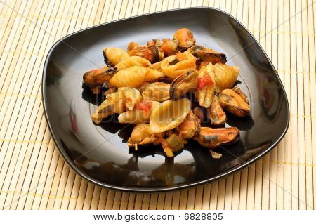 Pasta med muslinger