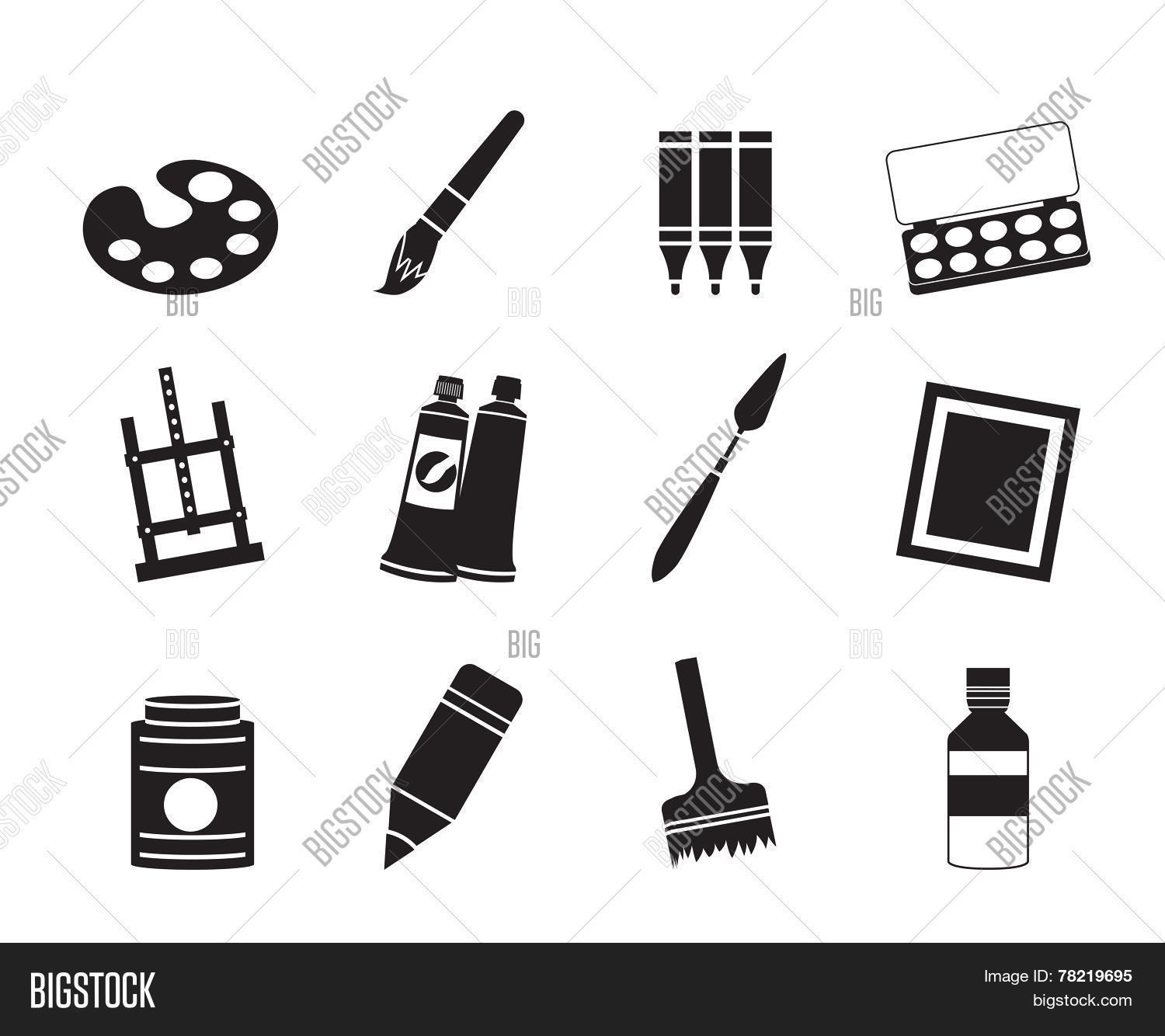 Vector y foto Silhouette Painter (prueba gratis) | Bigstock, image size:1500x1334