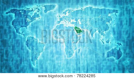 Saudi Arabia Territory On World Map