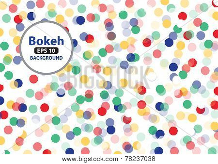 Multi color bokeh background