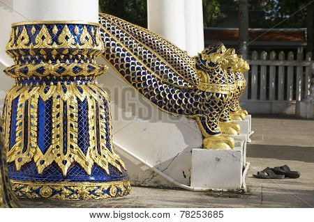 Entance to the Phra Mahathat Vihan in Nakhon Sri Thammarat, Thailand.