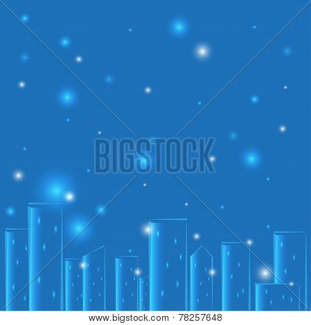 Abstract night city