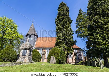 Famous Old Church In Osterheide