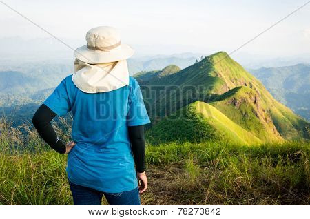 (khao Chang Puak) Mountains And Jungle In Thailand.