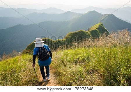 (khao Chang Puak) Mountains And Jungle In Thailand.