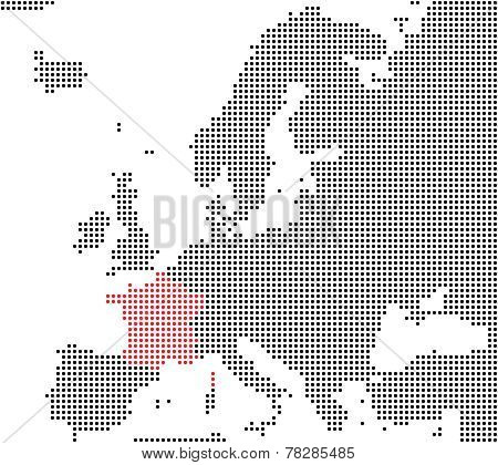 Pixel Map Europe: France