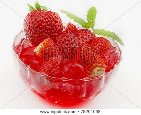 Strawberry gelatin salad