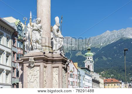 Saint Anne Column In Innsbruck, Austria.