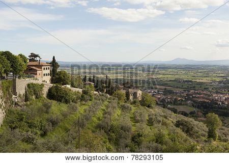 Landscapes of Tuscany. Cortona (Cortona). Italy.