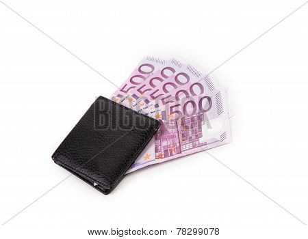 Wallet with banknotes