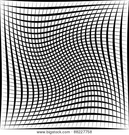 Black And White Abstract Grid, Grating Pattern