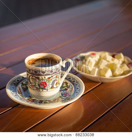 Concept Of Turkish  Coffee Accessories
