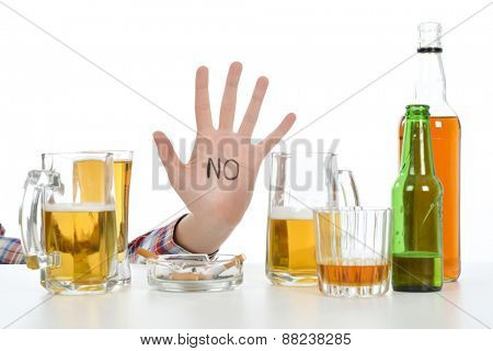 Woman suffering from alcoholism