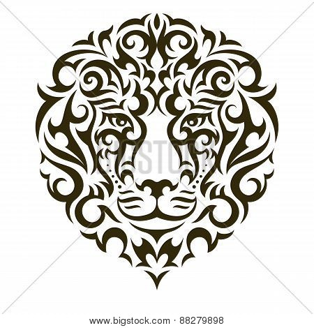 Lion vector tattoo illustration