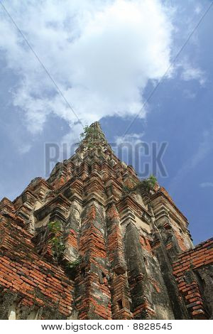 Wat Chaiwatthanaram in Ayutthaya, Thailand zentral.
