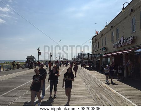 Ocean City Boardwalk in New Jersey