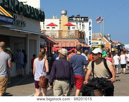 Ocean City Boardwalk in New Jersey