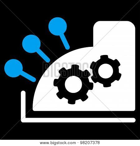 Cash register icon from Business Bicolor Set