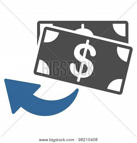 Cashback icon from Business Bicolor Set