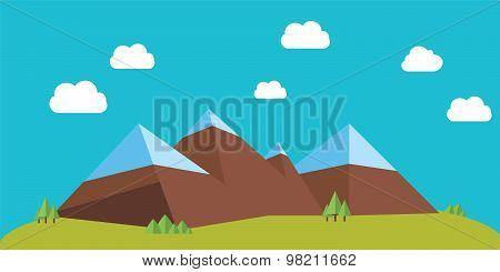 Flat mountains