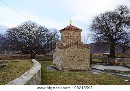 Small church in the temple complex Samtavro. Mtskheta, Georgia