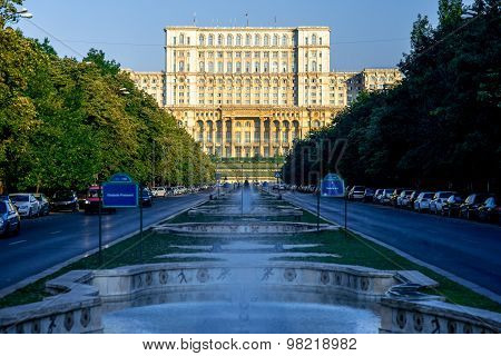 Parliament building in Bucharest