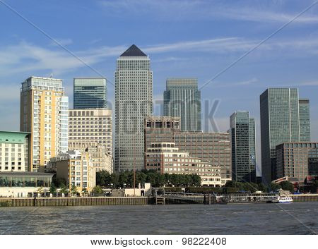 Canary Wharf in London Docklands