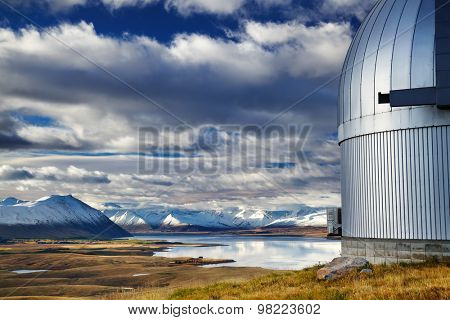 View from Mount John Observatory, Lake Tekapo, Mackenzie Country, New Zealand