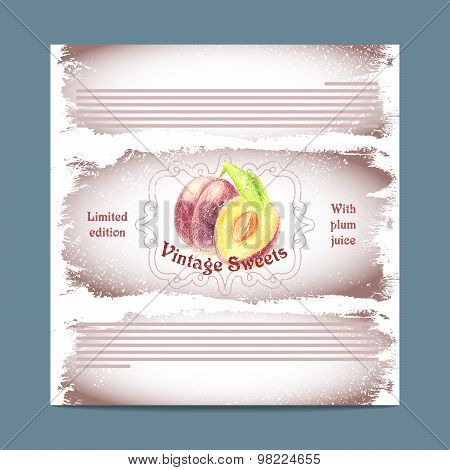 Vintage template candy packaging.