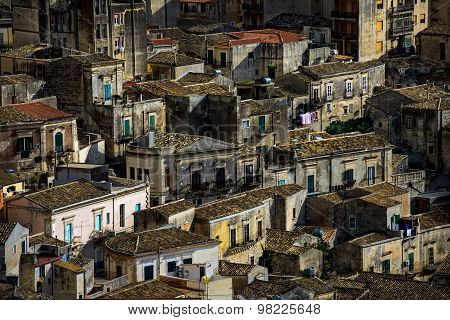 Old Italian Town Of Scicli