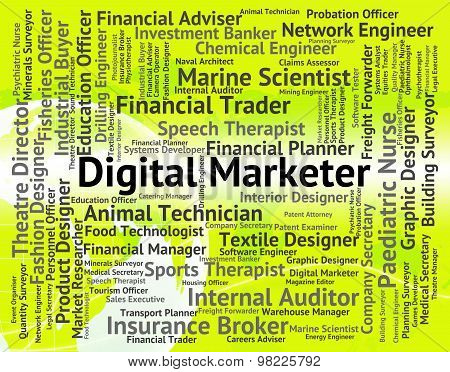 Digital Marketer Represents High Tec And Advertisers