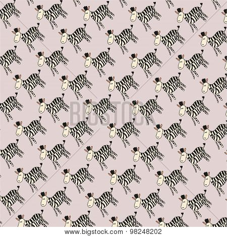 Zebra Pattern - Illustration - Eps 10