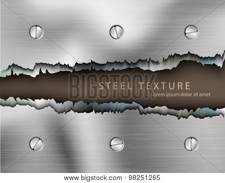 Template for the text from the metall background